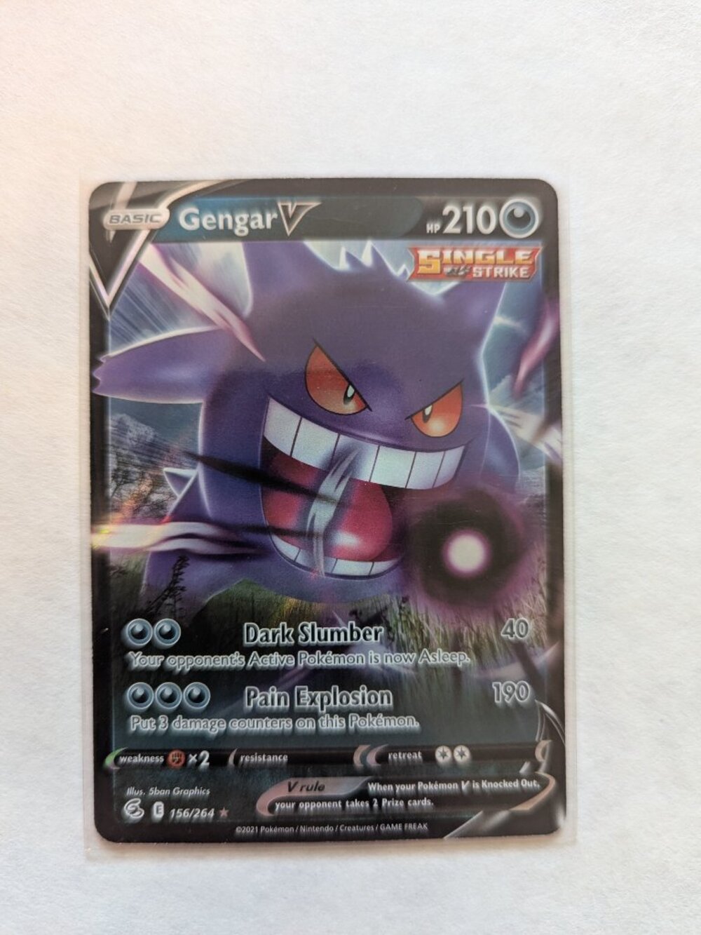 Pokemon Card Gengar V #156/264